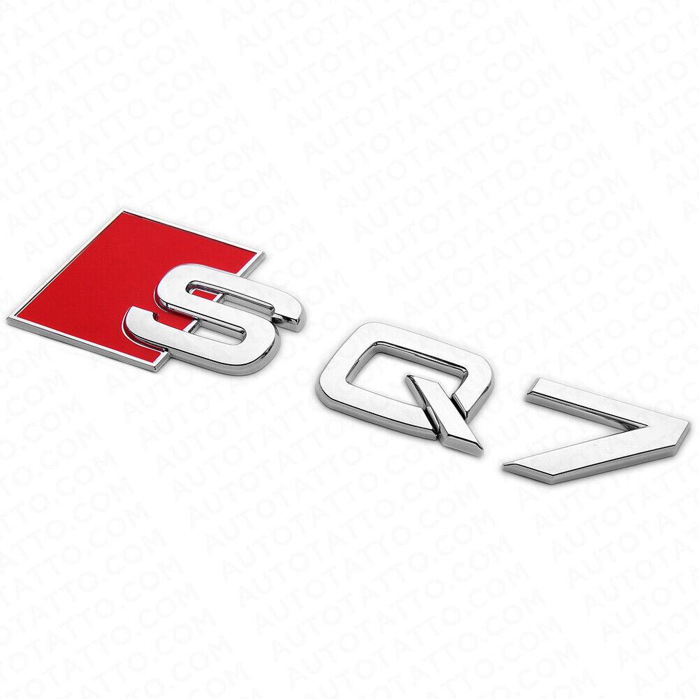 Шильдик емблема напис на багажник AUDI SQ7 колір хром