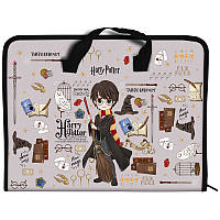 Папка-портфель на блискавці Kite Harry Potter А4, 1 відділення, 34х24 см (HP23-202)