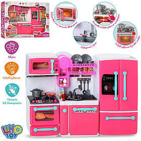Меблі для ляльки 66095 кухня, 29-38 см, плита, холодильник, посуд, продукти
