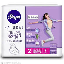 Гігієнічні прокладки Sleepy Soft Long 6 крапель 7 шт