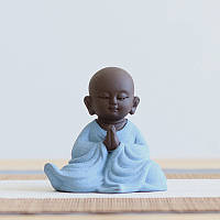 Чайная фигурка Будда из исинской глины Голубой