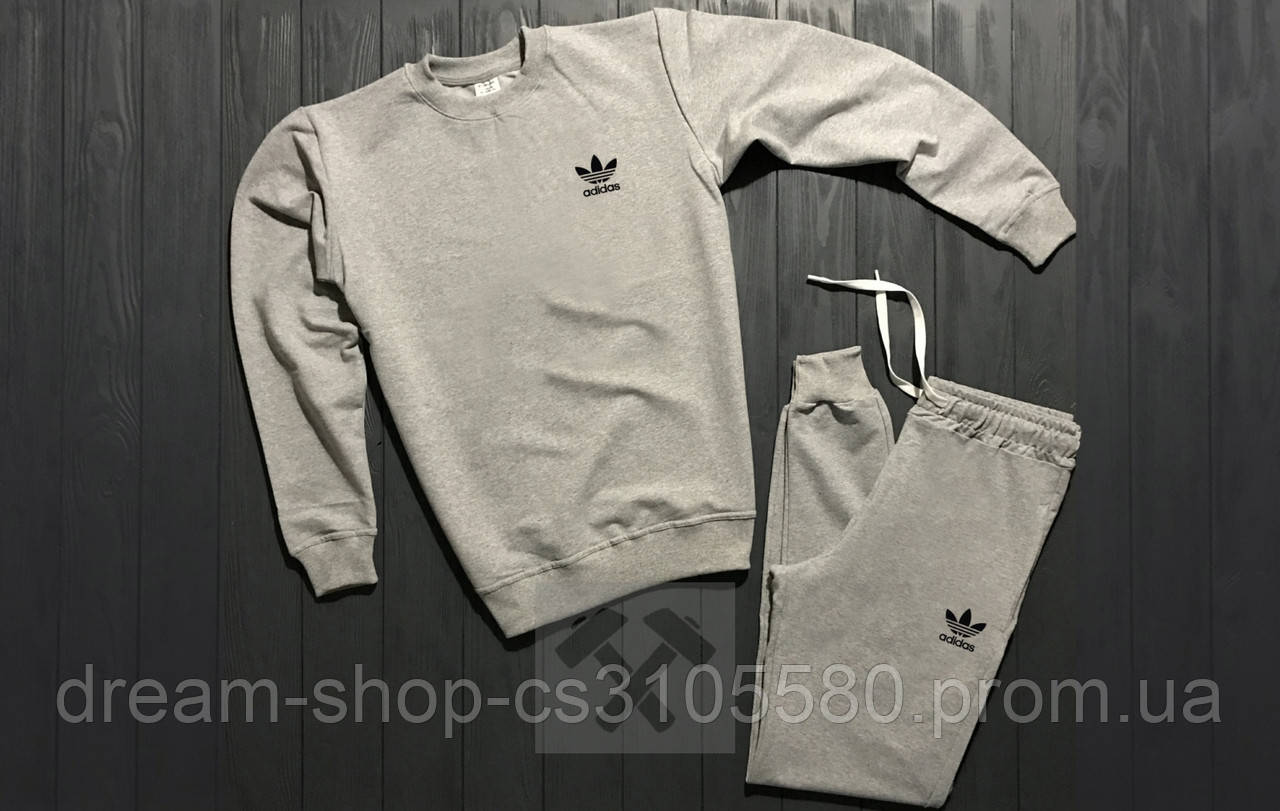 Спортивний бавовняний костюм з капюшоном (Адідас) Adidas для чоловіків S