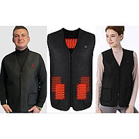 Терможилет с подогревом "Eco-obigriv Neopren-8" на 8 зон обогрева, 3 режима регулировки температуры L