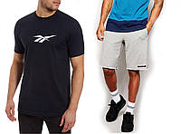 Комплект (Рибок) Reebok футболка и шорты мужской, высокое качество S