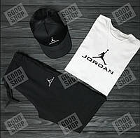 Комплект (Джордан) Jordan шорты футболка и кепка мужской, высокое качество S
