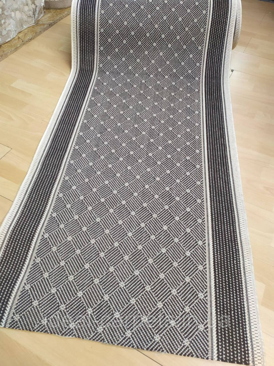 Доріжка на резині Flex 0412 brown На відріз, фото 1