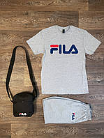 Комплект (Фила) Fila шорты футболка и сумка мужской, высокое качество S