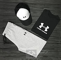Комплект (Андер Армор) Under Armour шорты футболка и кепка мужской, высокое качество S