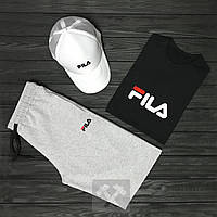 Комплект (Фила) Fila шорты футболка и кепка мужской, высокое качество S