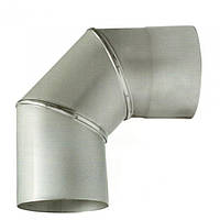 Коліно нержавіюче 90° діаметр 200 мм 0,5 мм 304 сталь
