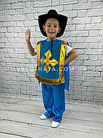 Детский новогодний карнавальный костюм Мушкетёра . Костюм на утренник . Детский праздничный костюм мушкетер