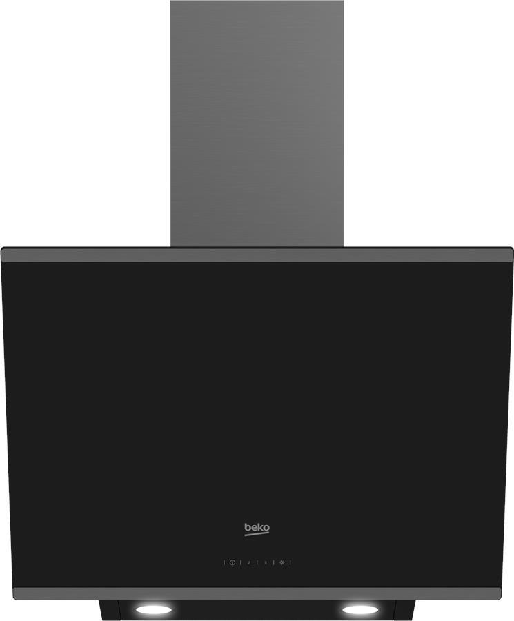 Витяжка Beko похила, 60см, 632м3ч, чорний