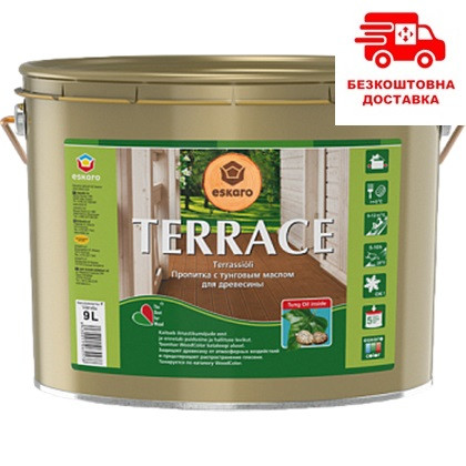 Масло для терас Eskaro Terrace 9л., фото 1