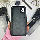 Силіконовий чохол із квадратними бортами на iPhone 11. Case for iPhone 11 Grey, фото 6