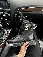 Gucci Boots Black Fur