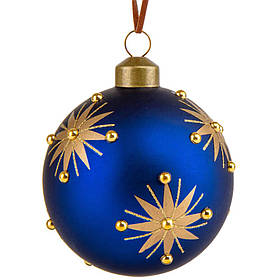 Шар "Золоті зірки" 8 см ELISEY