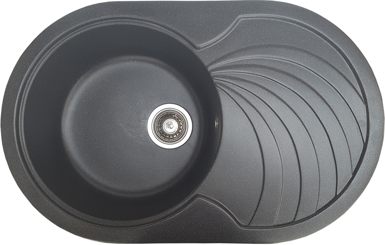 Кухонна мийка Romzha Rasa 78 Antracit (902), фото 1