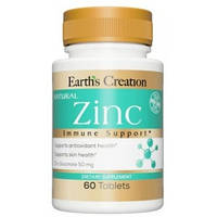 Цинк Earth's Creation ZINC Gluconate 50 mg 100 таблеток