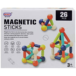 Конструктор магнітний MAGNETIC STICKS BEZ-004 26дет