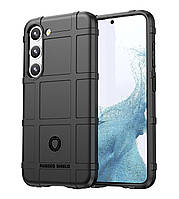 Протиударний чохол бампер Shield для Samsung Galaxy S23 Plus чорний гумовий