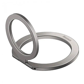 Кільце-підставка для телефона Baseus Halo Series Single-Ring SUCH000012 Silver, фото 1