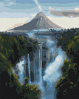 Картина за номерами Brushme 40x50см "Водоспад біля гір" BS31413