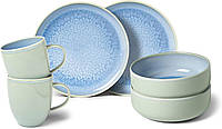 Набор посуды для завтрака, 6 предметов, бирюзовый Crafted Blueberry Villeroy & Boch (1951699071)