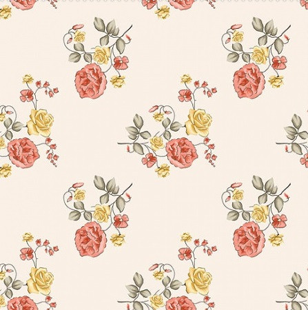 Тканина бязь набивна Cotton 20-1148, 100% бавовна