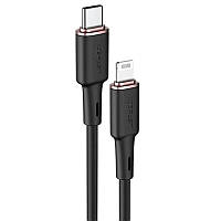 Дата кабель Acefast MFI C2-01 USB-C to Lightning zinc alloy silicone (1.2m) GRI