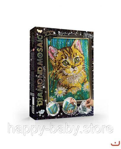 Алмазна живопис "DIAMOND MOSAIC", "Кіт", фото 1