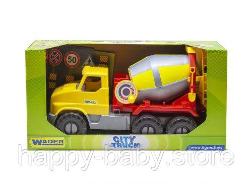 Вантажівка "City Truck" бетономішалка в коробці, фото 1