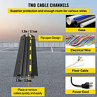 VEVOR кабельный канал наружный и пвх шланг мостовой 101x24.5x5cm защита от съезда с дороги грузовых