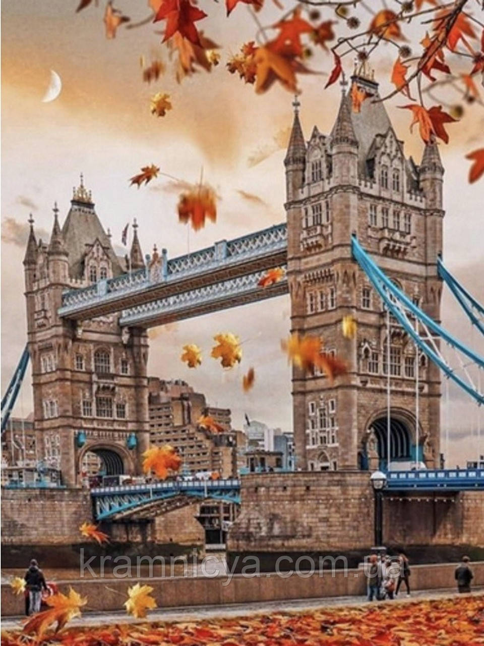 Алмазна мозаїка Тауерський міст восени, 30х40 (HEG86062), фото 1