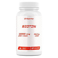 Витамины и минералы Sporter Biotin 10000 mcg, 100 капсул