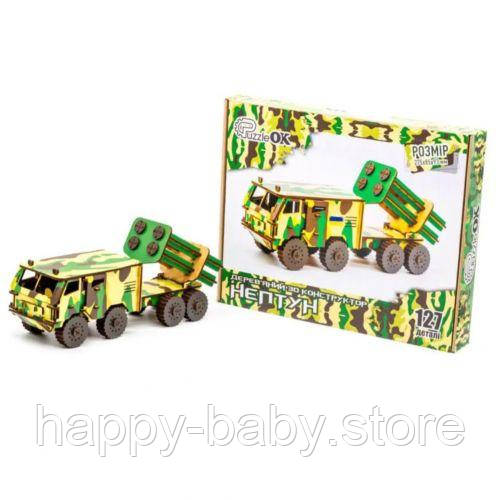 Дерев'яний конструктор "Нептун", 127 дет., фото 1