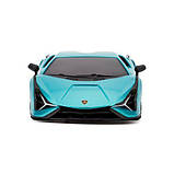 Машинка на радіокеруванні "Lamborghini Sian" (бірюзовий), фото 4