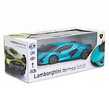 Машинка на радіокеруванні "Lamborghini Sian" (бірюзовий), фото 6