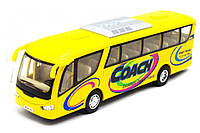 Детский игровой Автобус KS7101 открываются двери (Желтый) коллекционная модель автобуса металлическая