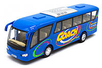Детский игровой Автобус KS7101 открываются двери (Синий ) коллекционная модель автобуса металлическая