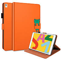 Чехол-книжка Animal Wallet Apple iPad 9.7 2017 / 2018 / Air / Air 2 Wake / Sleep Frog Оранжевый