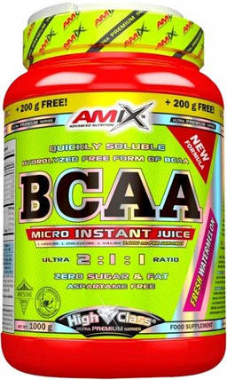 Амінокислоти Amix BCAA Micro Instant Juice 800 г + 200 г Лісові фрукти, фото 2