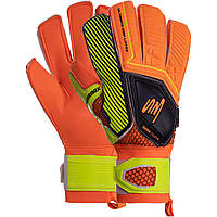 Рукавиці воротарські SOCCERMAX GK-011 жовтогарячий (розмір 8-10)