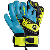 Рукавиці воротарські SOCCERMAX GK-012 блакитний (розмір 8-10)