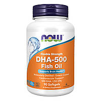 Жирные кислоты NOW DHA 500mg 90 капсул