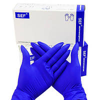 Нітрилові медичні рукавички нестерильні неопудрені особливо чутливі SEF розмір М