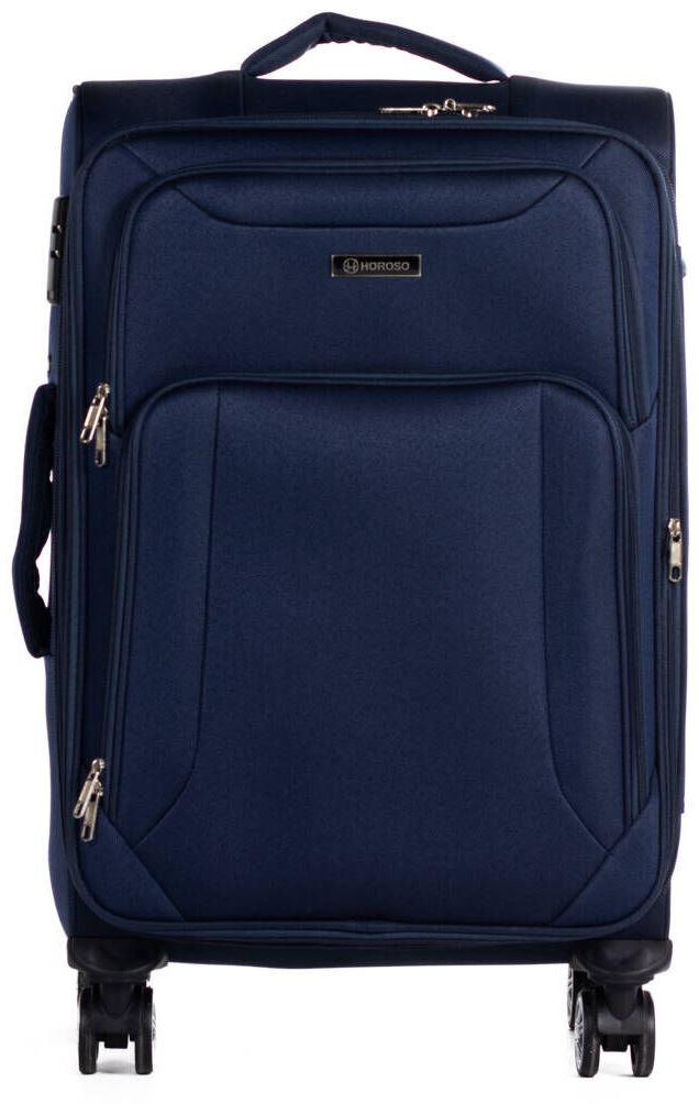 Тканинна валіза середнього розміру 75L Horoso темно-синя