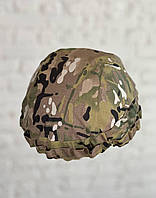 Армейский чехол на шлем с ушами MICH Molle камуфлированный. Кавер на каску мультикам с фиксатором