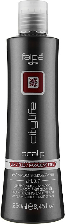 FAIPA CITY LIFE SCALP Energizing Shampoo Шампунь енергетичний проти випадіння з Ірбою мате pH3.7, 250мл (Оригінал)