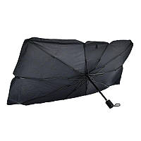 Автомобильный солнцезащитный зонт на лобовое стекло L 135x75см, чехол