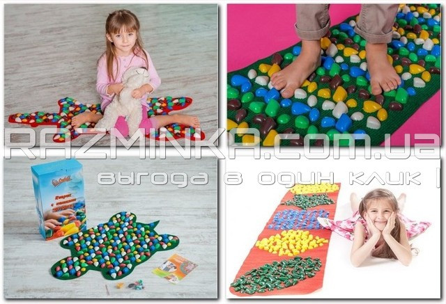 масажні килимки для дітей, ортопедичні килимки, орто, килимок масажний, дитячий масажний килимок, масажний килимок з камінням, масажний килимок
